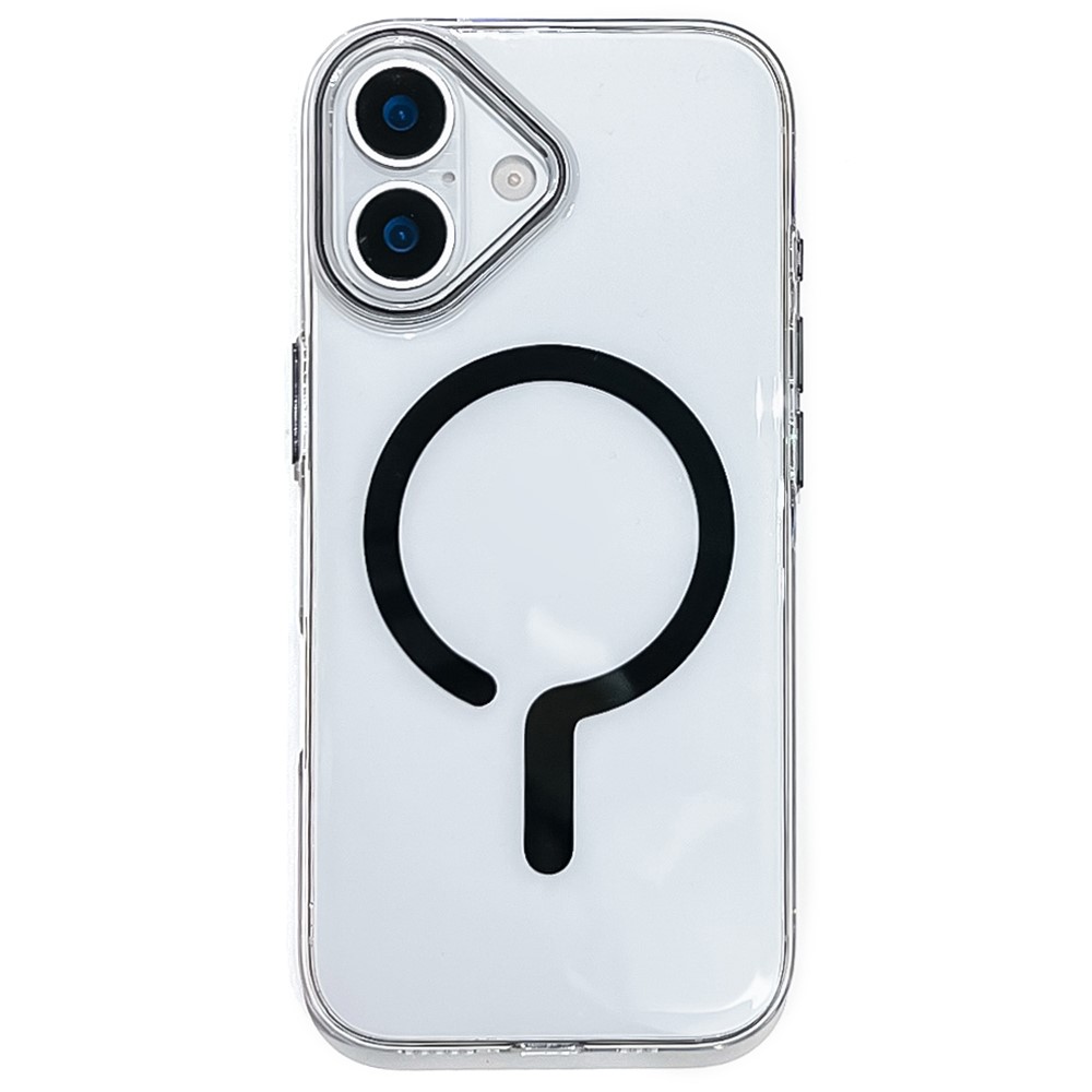  iPhone 17 Skal MagSafe Transparent / Svart - Teknikhallen.se