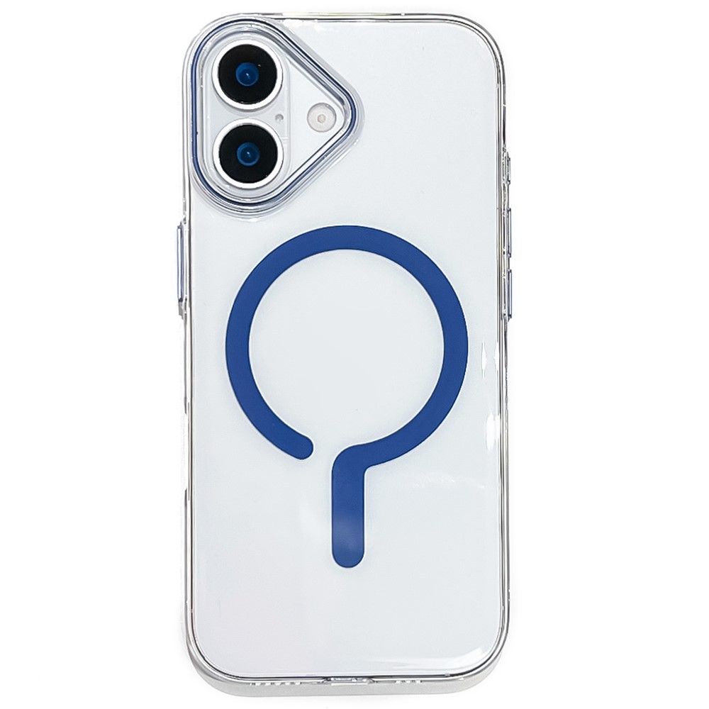  iPhone 17 Skal MagSafe Transparent / Blå - Teknikhallen.se