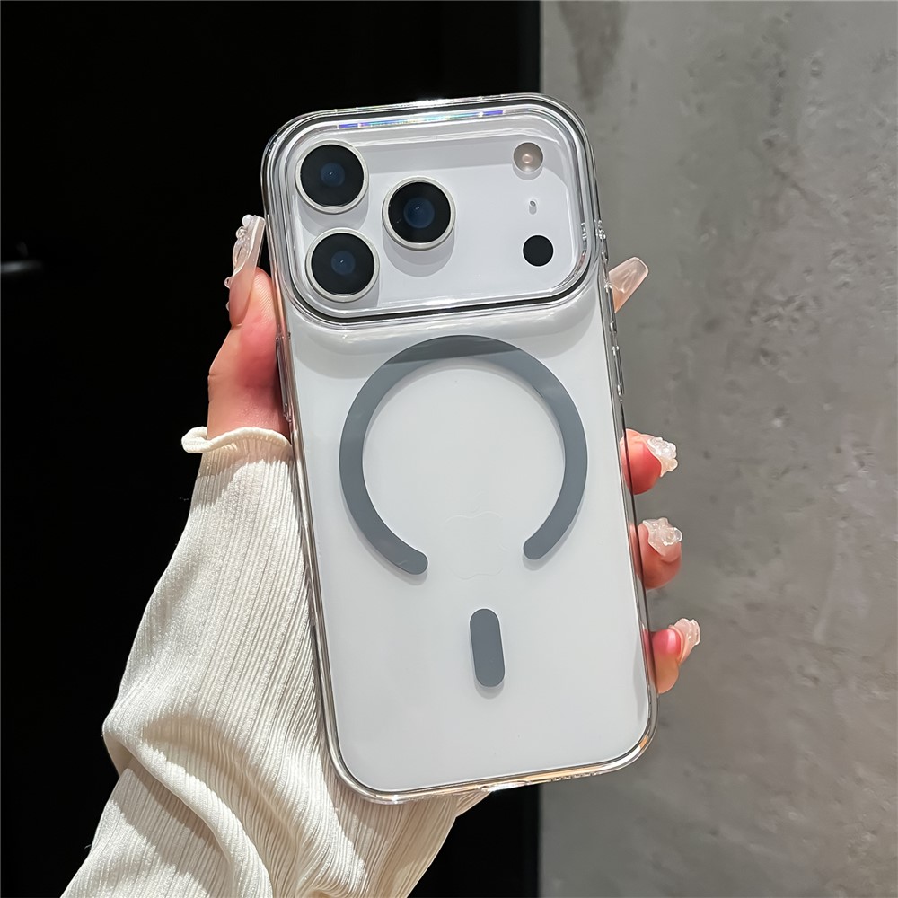  iPhone 17 Pro Skal MagSafe Transparent / Grå - Teknikhallen.se