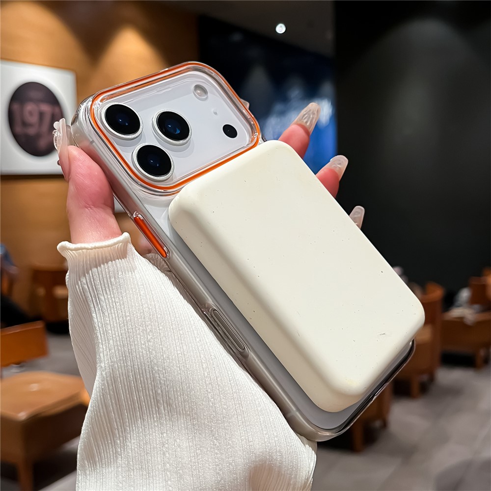  iPhone 17 Pro Max Skal MagSafe Transparent / Grå - Teknikhallen.se