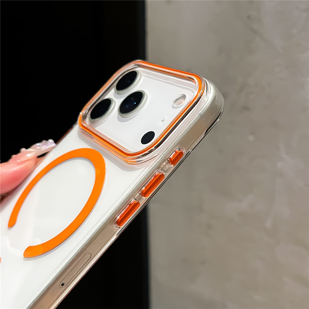  iPhone 17 Pro Max Skal MagSafe Transparent / Grå - Teknikhallen.se