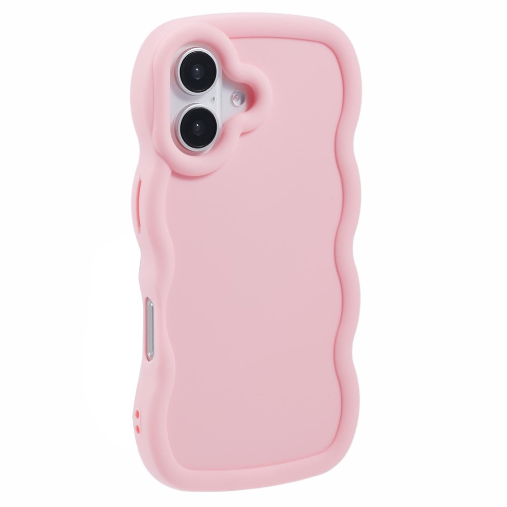  iPhone 17 Mobilskal Wavy Ljus Rosa - Teknikhallen.se