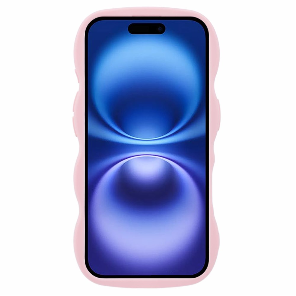  iPhone 17 Mobilskal Wavy Ljus Rosa - Teknikhallen.se