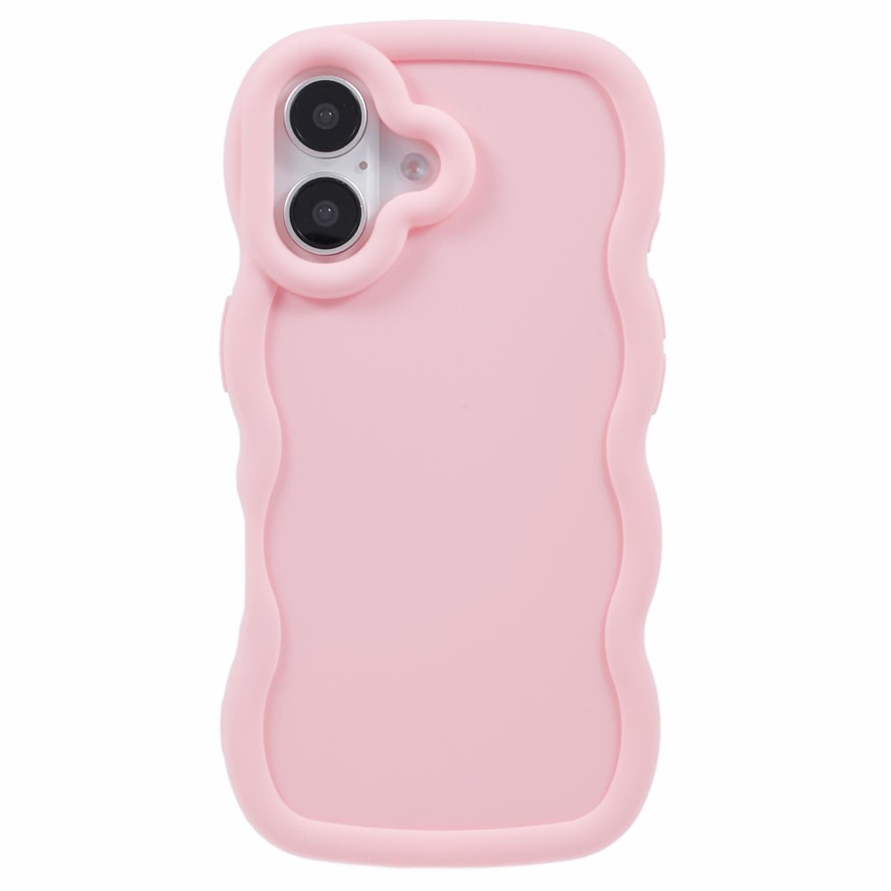  iPhone 17 Mobilskal Wavy Ljus Rosa - Teknikhallen.se
