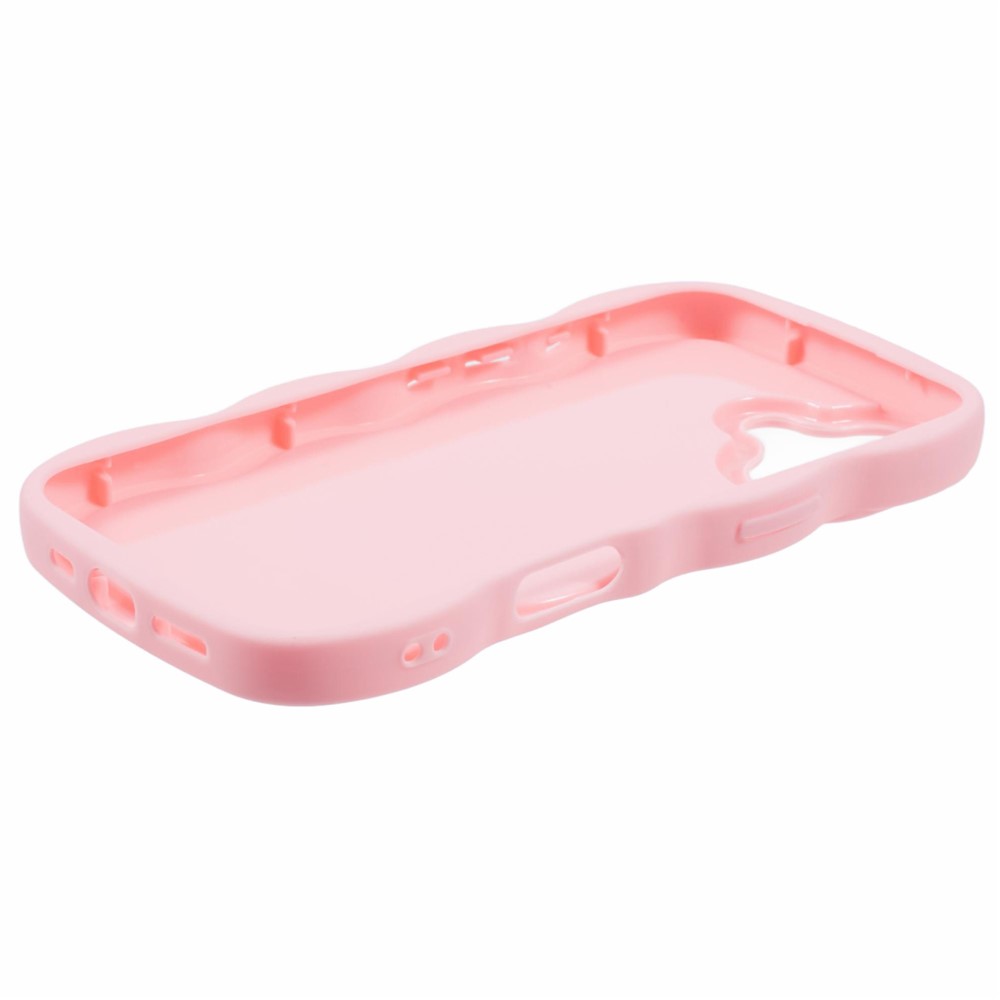 iPhone 17 Mobilskal Wavy Ljus Rosa - Teknikhallen.se