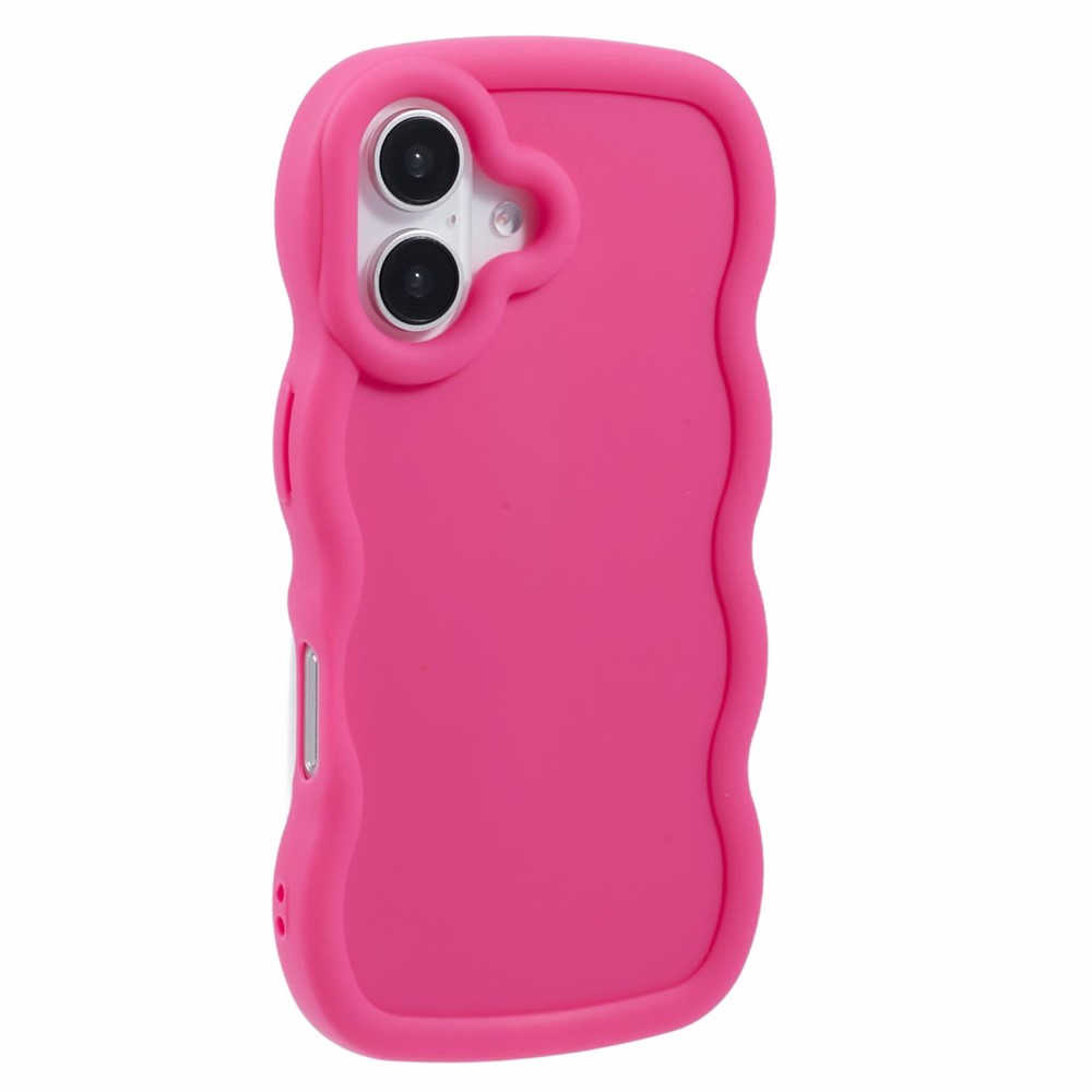  iPhone 17 Mobilskal Wavy Rosa - Teknikhallen.se