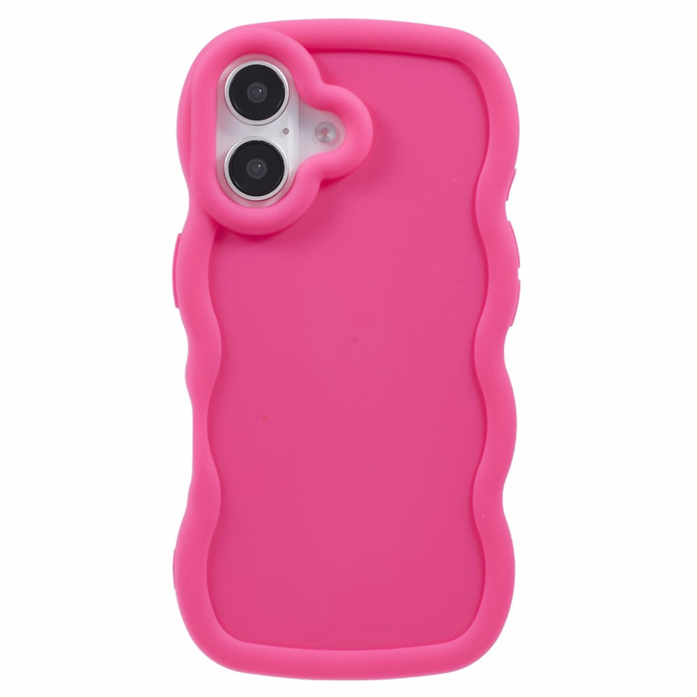  iPhone 17 Mobilskal Wavy Rosa - Teknikhallen.se