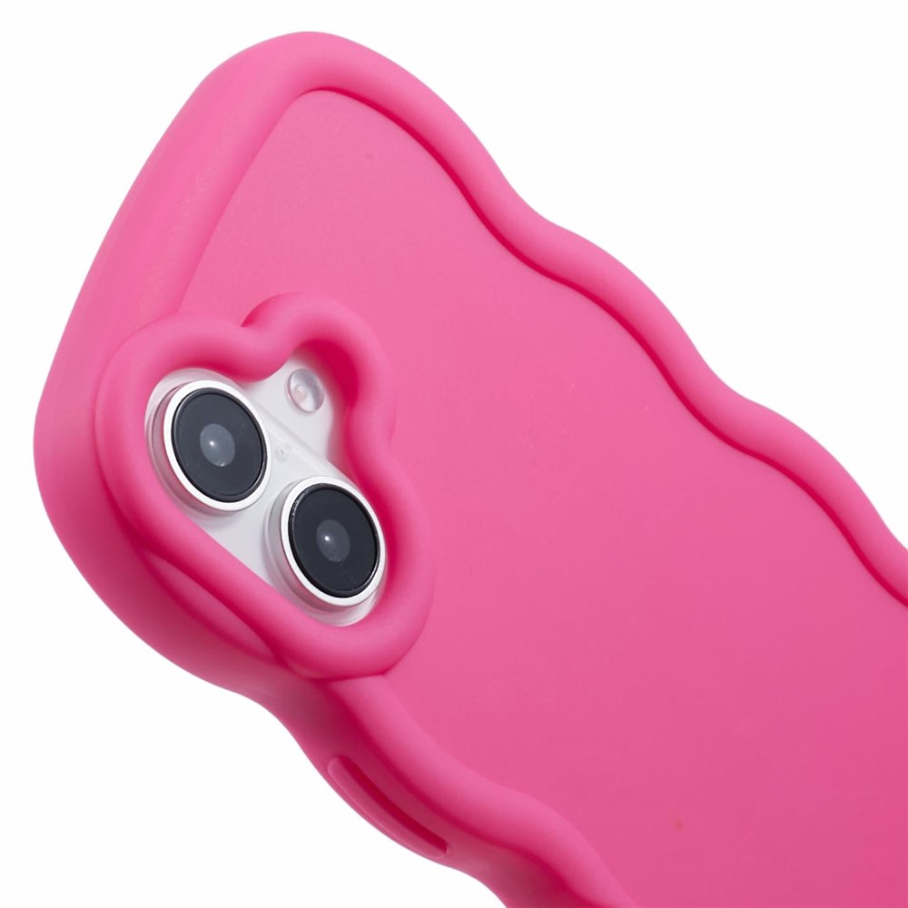  iPhone 17 Mobilskal Wavy Rosa - Teknikhallen.se