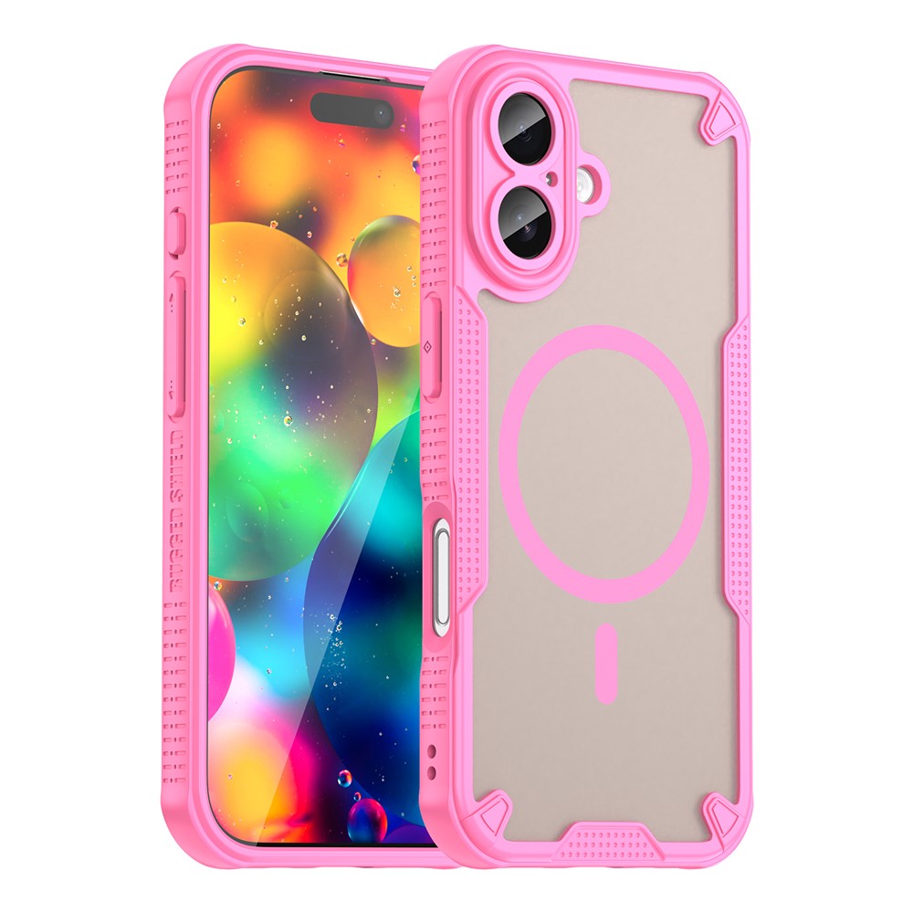  iPhone 17 Skal MagSafe Hybrid Armor Rosa - Teknikhallen.se