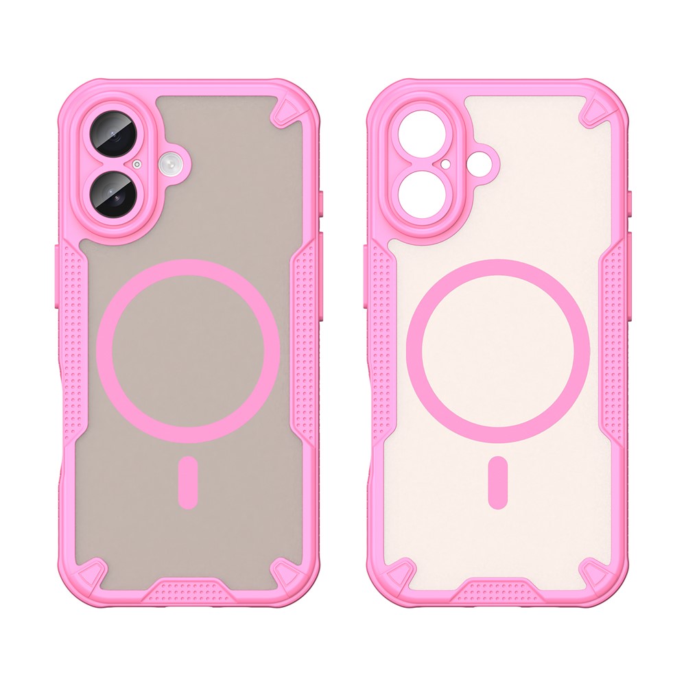  iPhone 17 Skal MagSafe Hybrid Armor Rosa - Teknikhallen.se