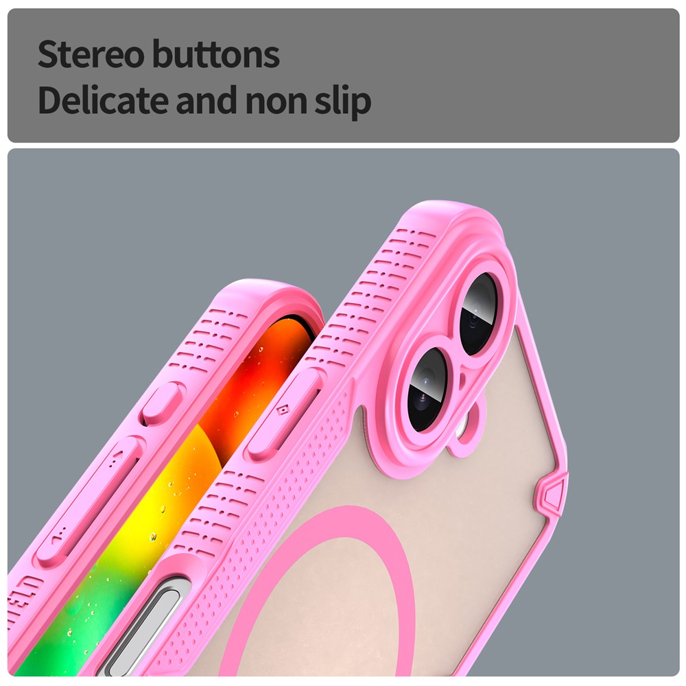  iPhone 17 Skal MagSafe Hybrid Armor Rosa - Teknikhallen.se