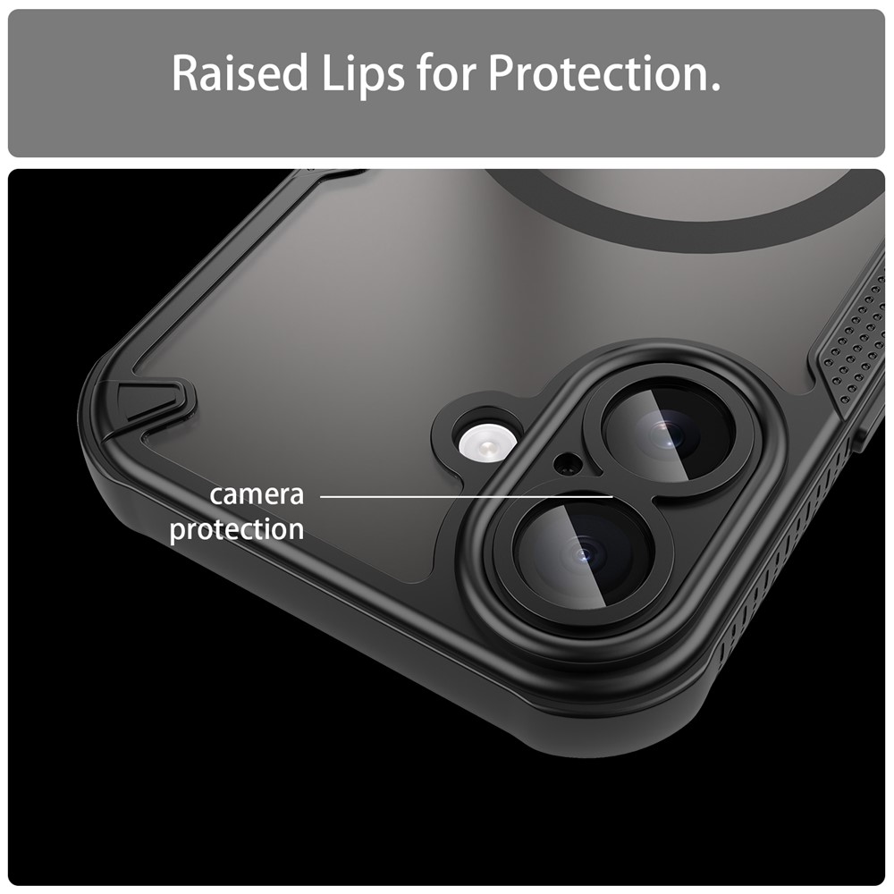 iPhone 17 Skal MagSafe Hybrid Armor Svart - Teknikhallen.se