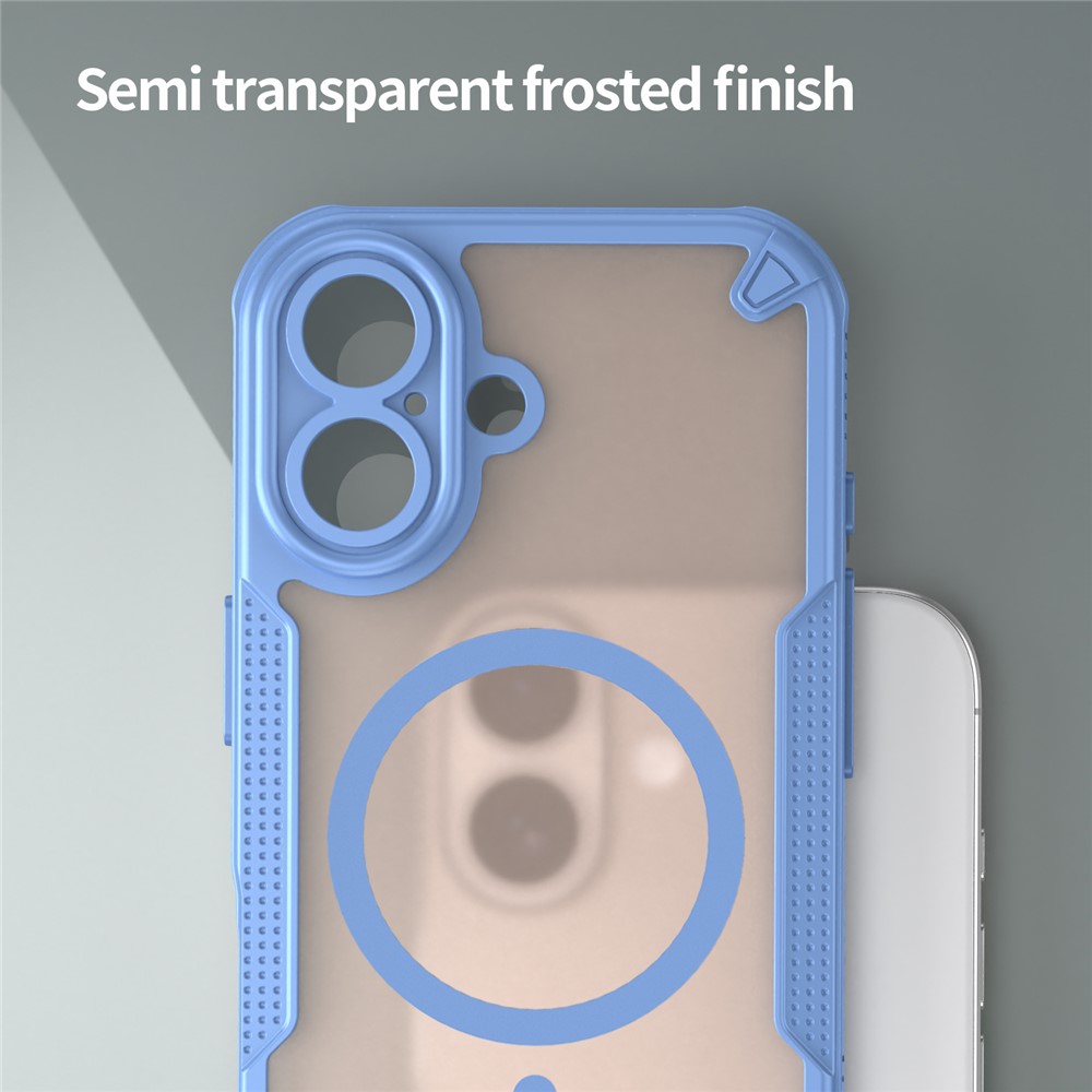  iPhone 17 Skal MagSafe Hybrid Armor Blå - Teknikhallen.se