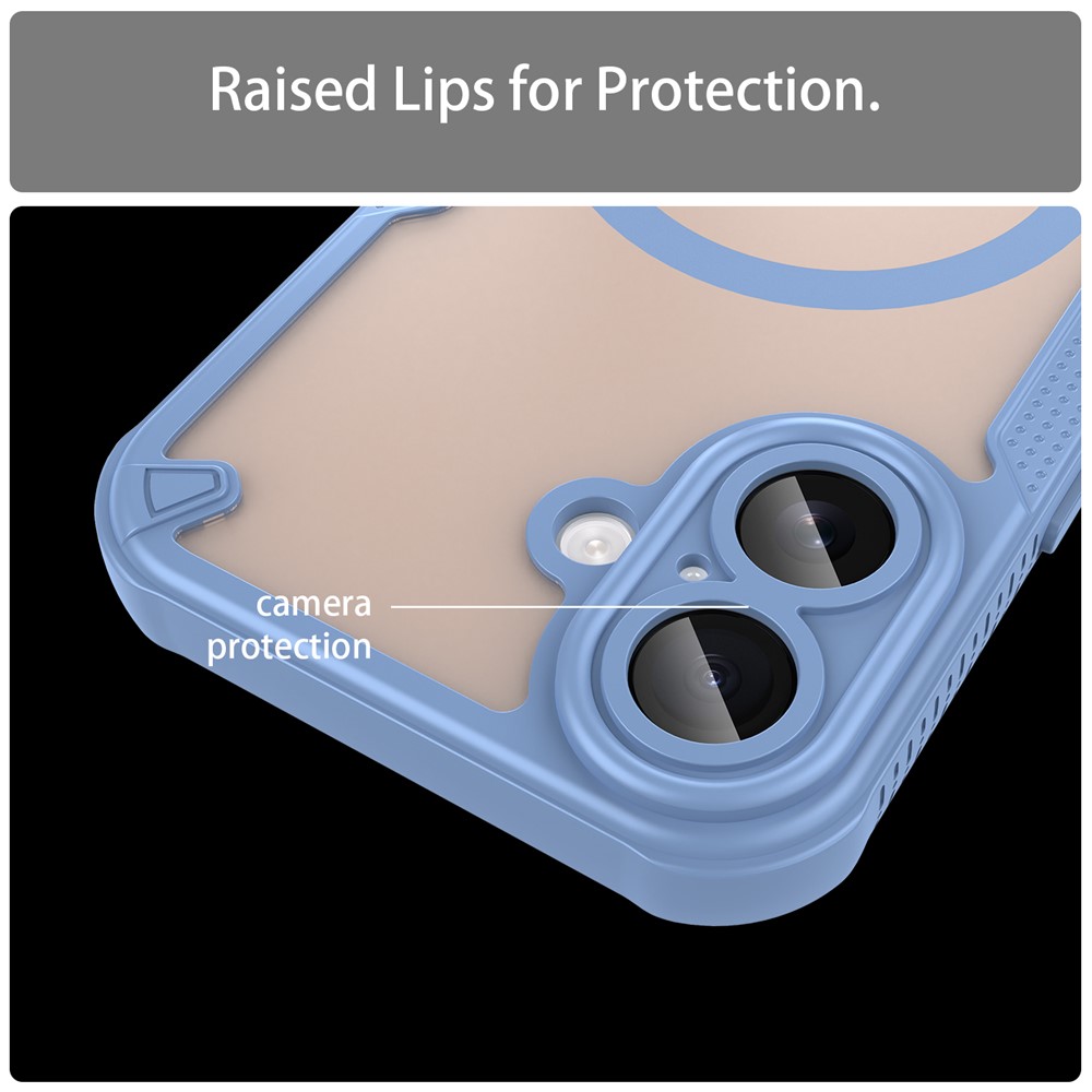  iPhone 17 Skal MagSafe Hybrid Armor Blå - Teknikhallen.se