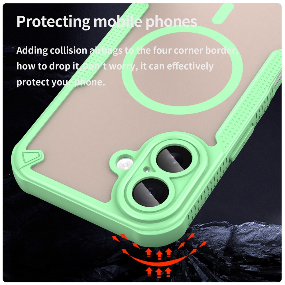  iPhone 17 Skal MagSafe Hybrid Armor Grön - Teknikhallen.se
