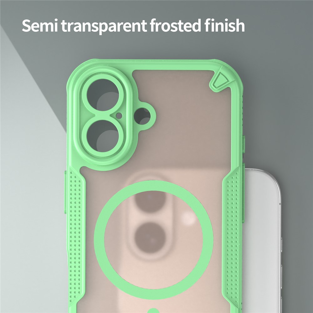  iPhone 17 Skal MagSafe Hybrid Armor Grön - Teknikhallen.se