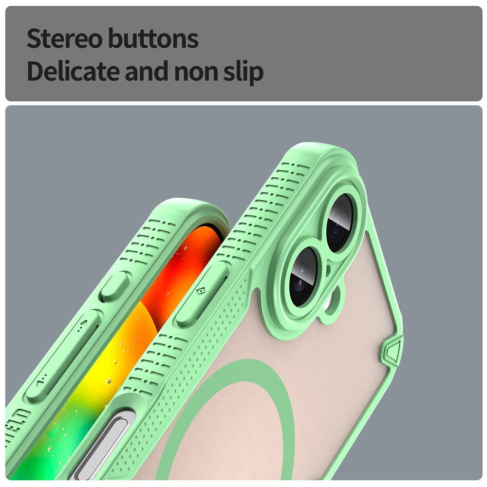  iPhone 17 Skal MagSafe Hybrid Armor Grön - Teknikhallen.se