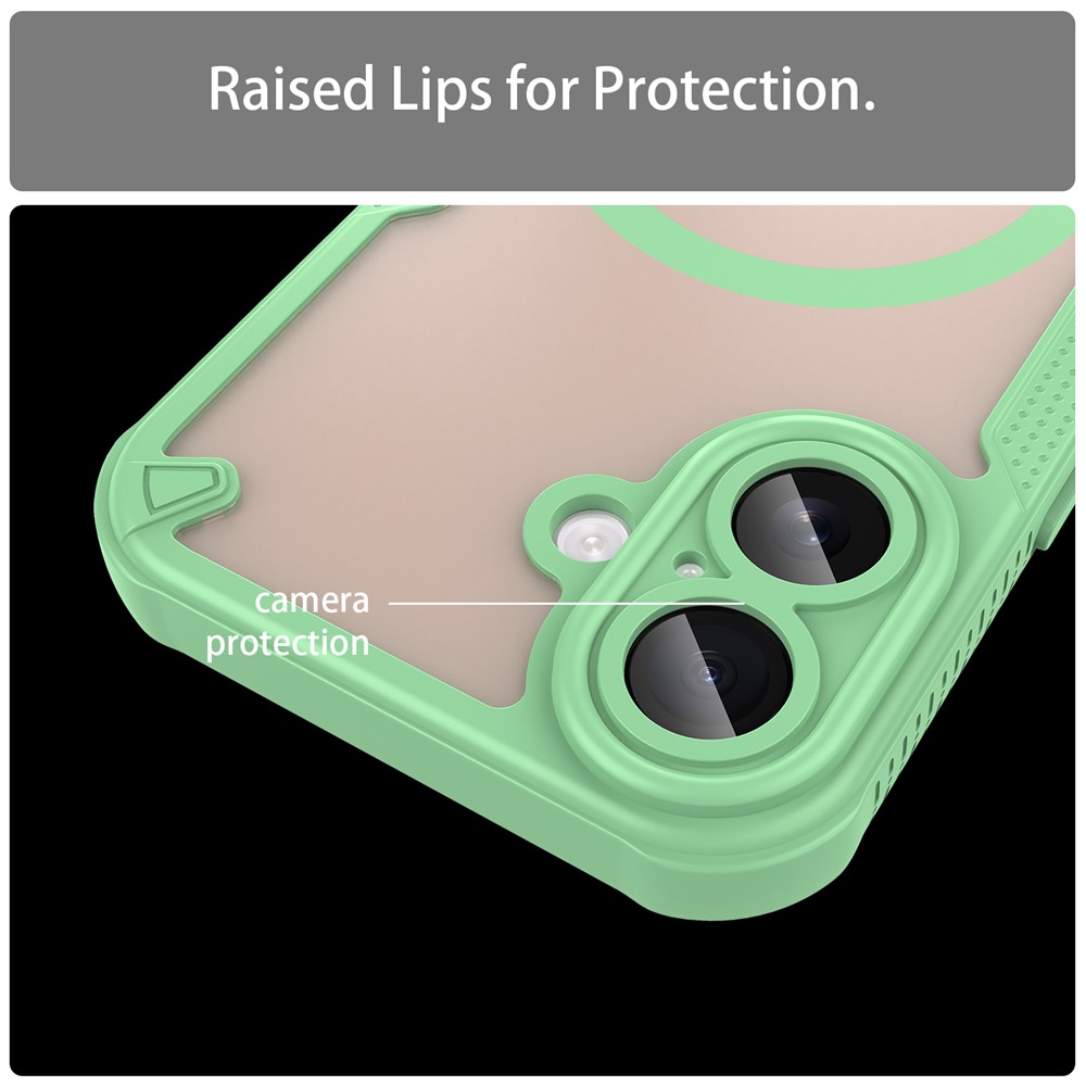  iPhone 17 Skal MagSafe Hybrid Armor Grön - Teknikhallen.se