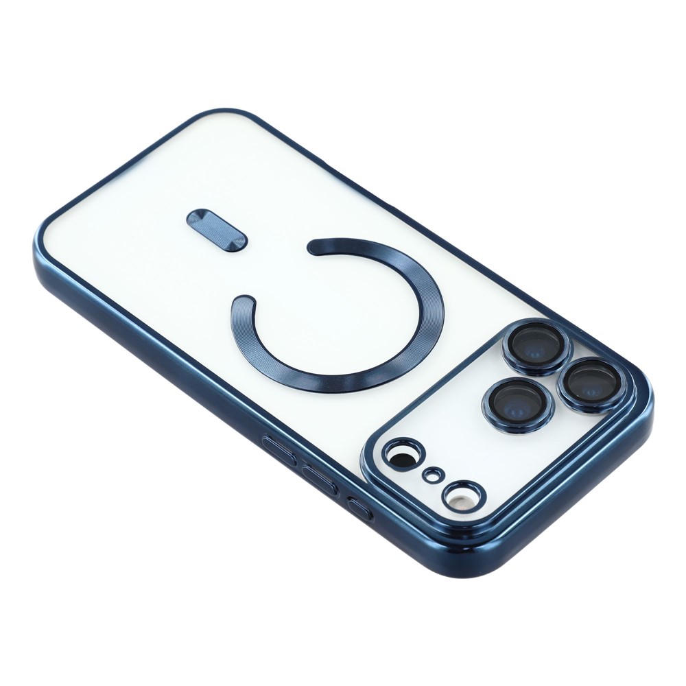  iPhone 17 Pro Skal MagSafe Electroplated TPU Blå - Teknikhallen.se