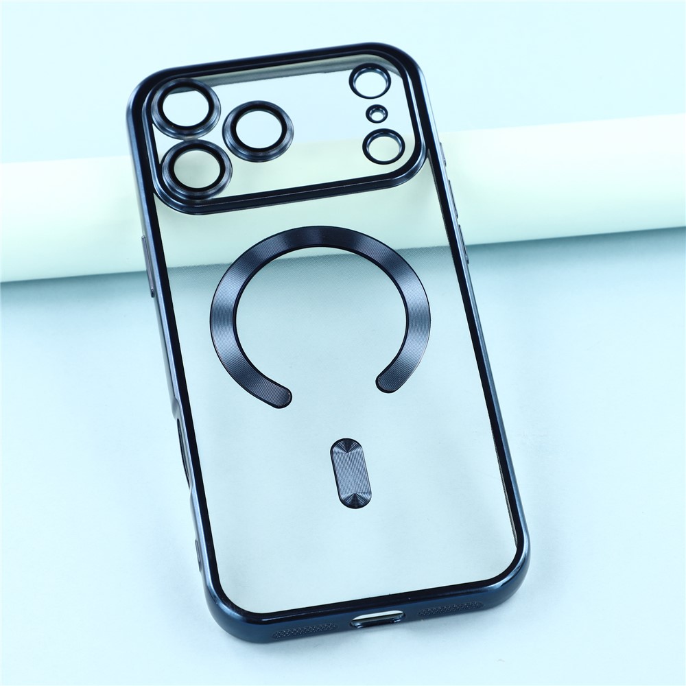  iPhone 17 Pro Skal MagSafe Electroplated TPU Blå - Teknikhallen.se