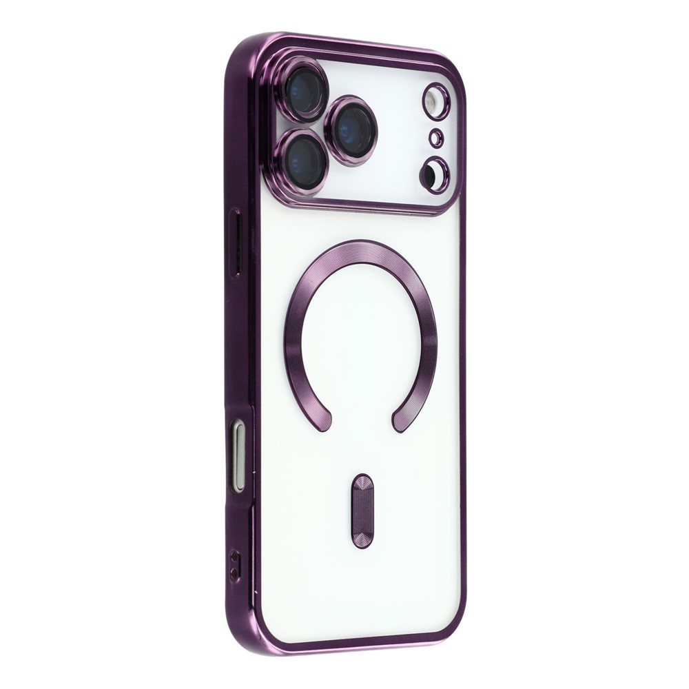  iPhone 17 Pro Skal MagSafe Electroplated TPU Lila - Teknikhallen.se