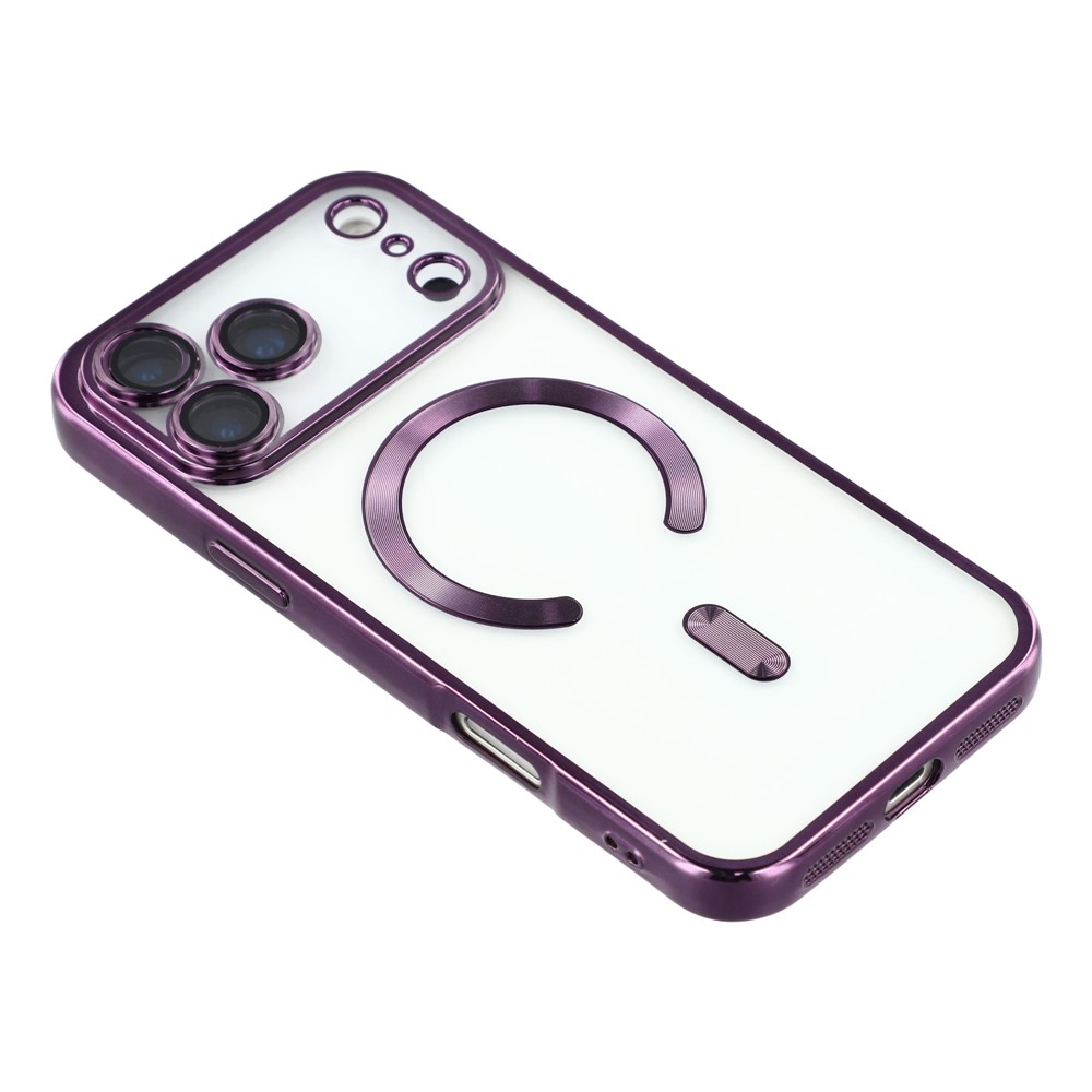 iPhone 17 Pro Skal MagSafe Electroplated TPU Lila - Teknikhallen.se