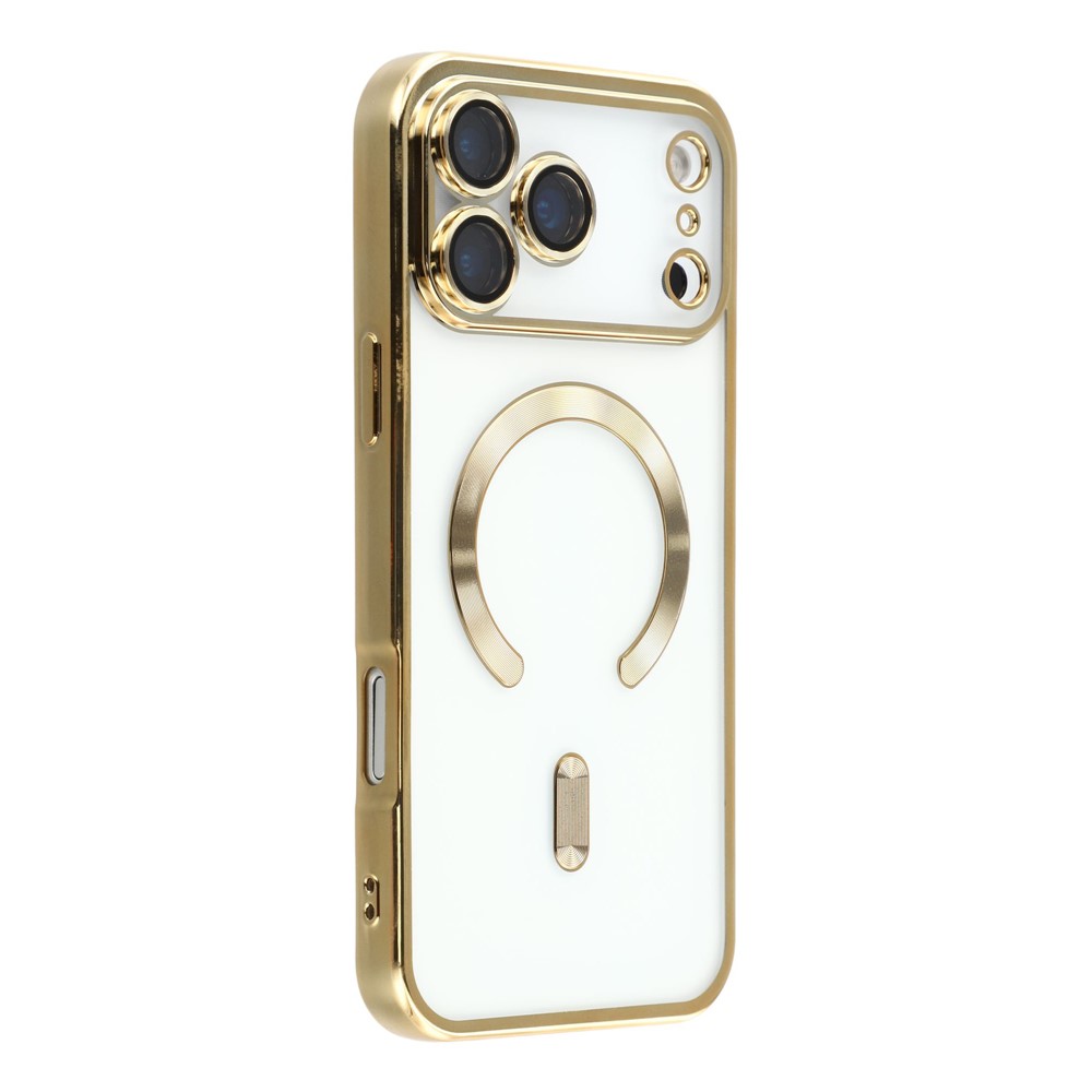 iPhone 17 Pro Skal MagSafe Electroplated TPU Guld - Teknikhallen.se