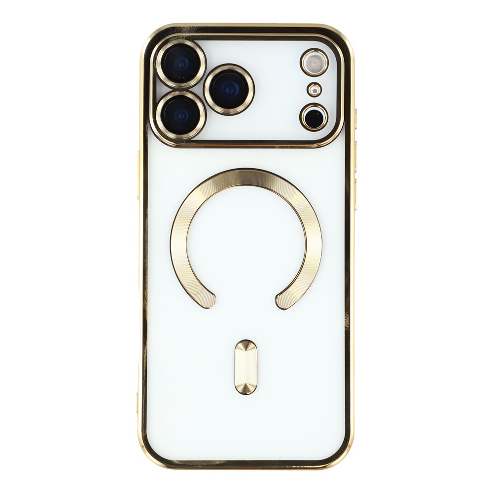  iPhone 17 Pro Skal MagSafe Electroplated TPU Guld - Teknikhallen.se