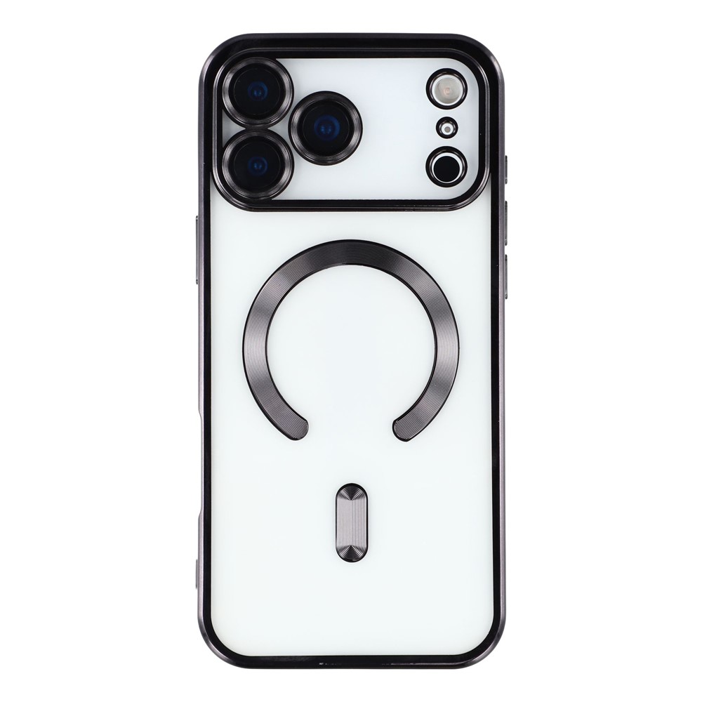  iPhone 17 Pro Skal MagSafe Electroplated TPU Svart - Teknikhallen.se