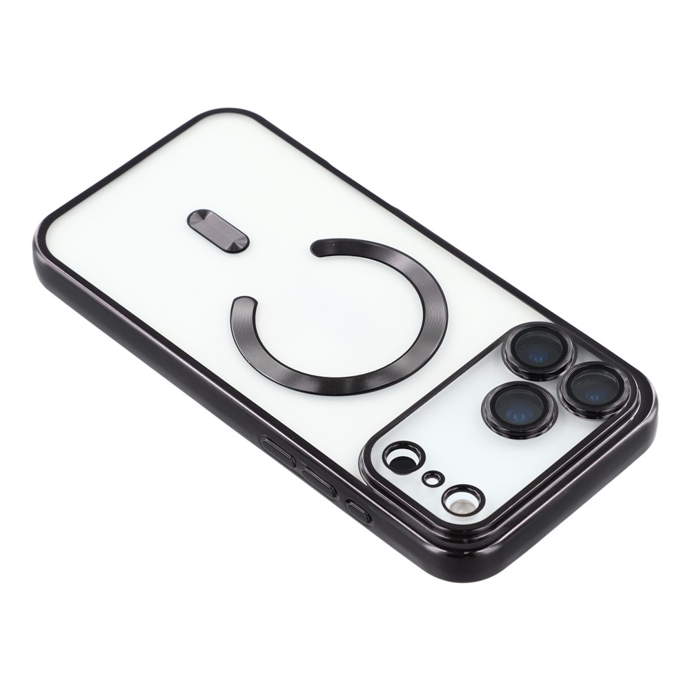  iPhone 17 Pro Skal MagSafe Electroplated TPU Svart - Teknikhallen.se