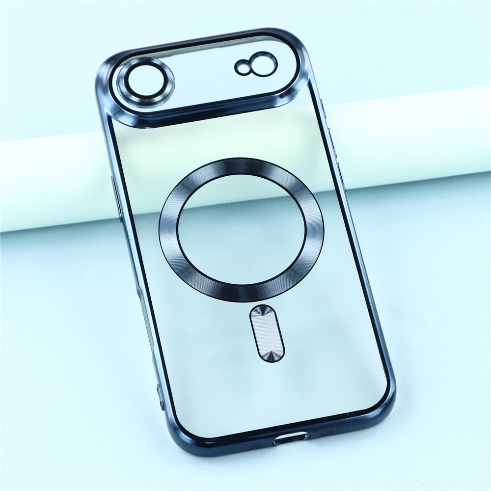  iPhone 17 Air Skal MagSafe Electroplated TPU Blå - Teknikhallen.se