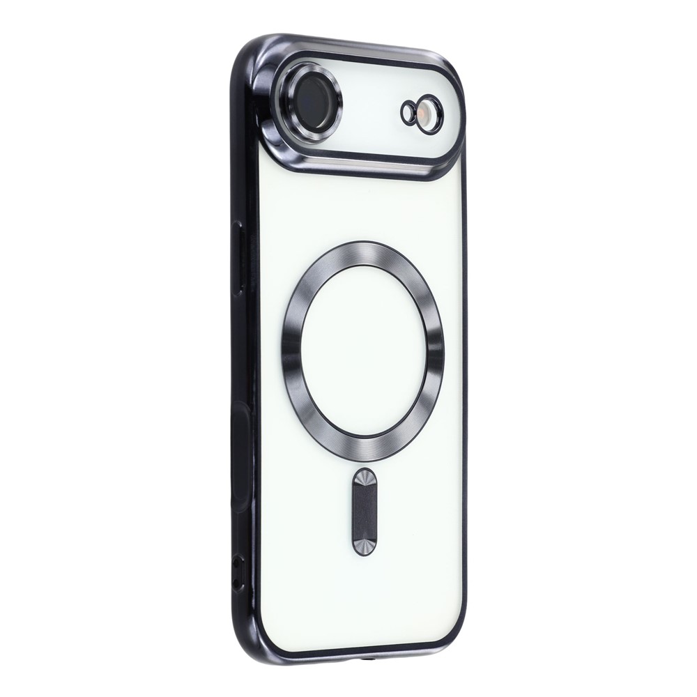  iPhone 17 Air Skal MagSafe Electroplated TPU Svart - Teknikhallen.se