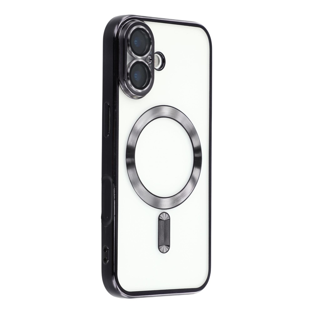  iPhone 17 Skal MagSafe Electroplated TPU Svart - Teknikhallen.se