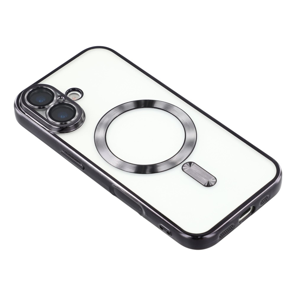  iPhone 17 Skal MagSafe Electroplated TPU Svart - Teknikhallen.se