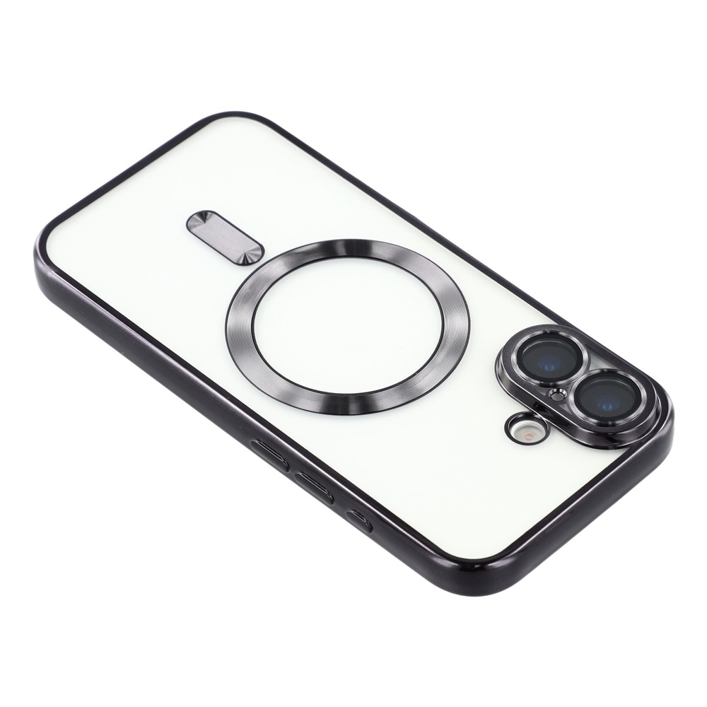  iPhone 17 Skal MagSafe Electroplated TPU Svart - Teknikhallen.se