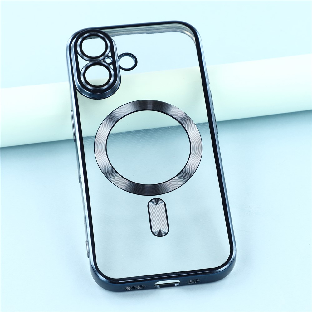  iPhone 17 Skal MagSafe Electroplated TPU Blå - Teknikhallen.se