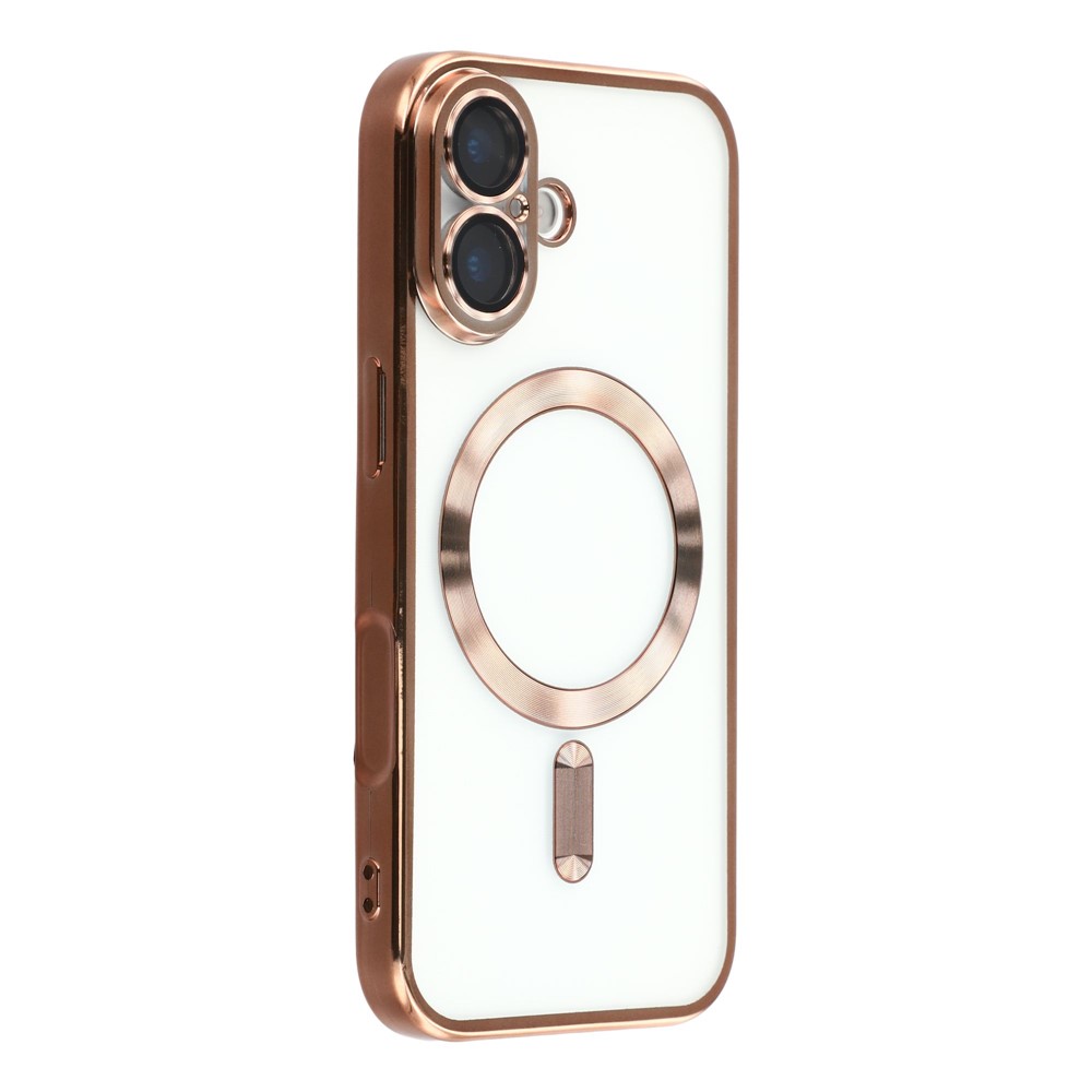  iPhone 17 Skal MagSafe Electroplated TPU Roséguld - Teknikhallen.se