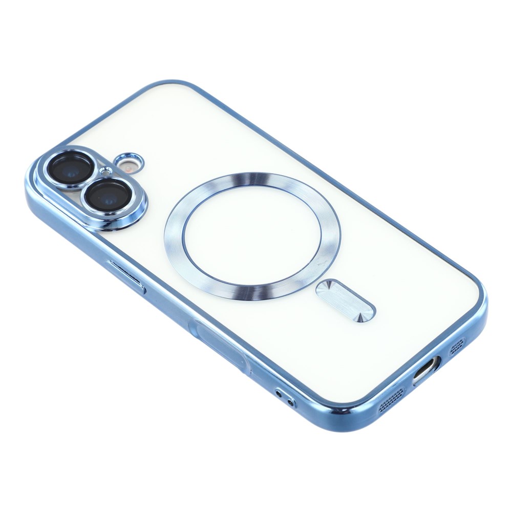  iPhone 17 Skal MagSafe Electroplated TPU Blå - Teknikhallen.se