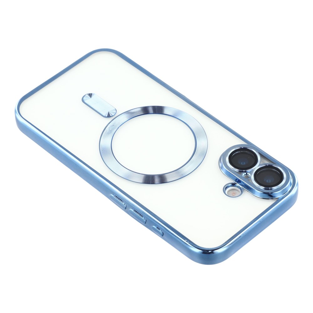  iPhone 17 Skal MagSafe Electroplated TPU Blå - Teknikhallen.se