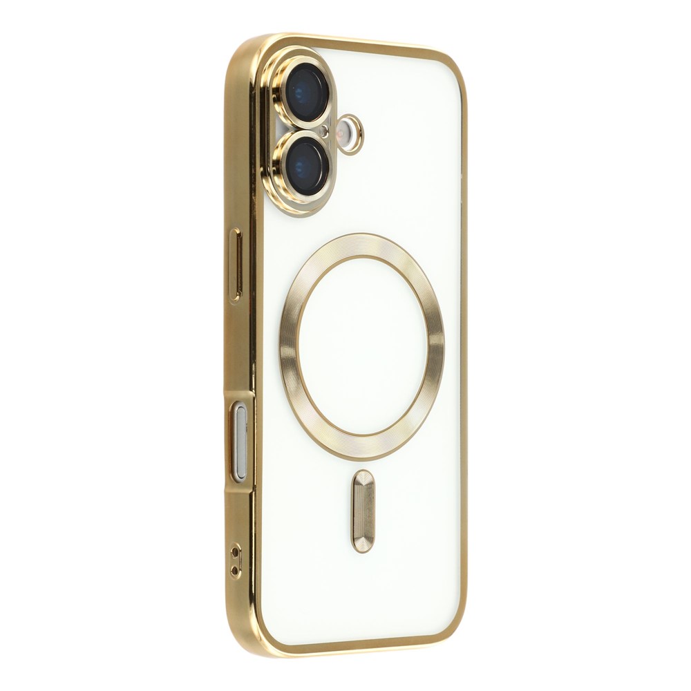  iPhone 17 Skal MagSafe Electroplated TPU Guld - Teknikhallen.se