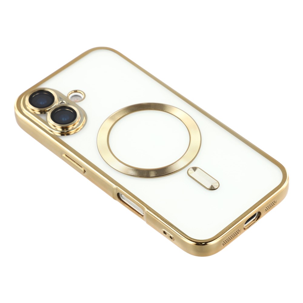  iPhone 17 Skal MagSafe Electroplated TPU Guld - Teknikhallen.se