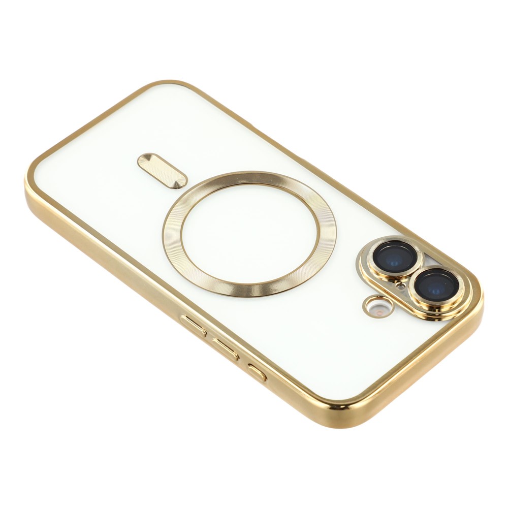  iPhone 17 Skal MagSafe Electroplated TPU Guld - Teknikhallen.se