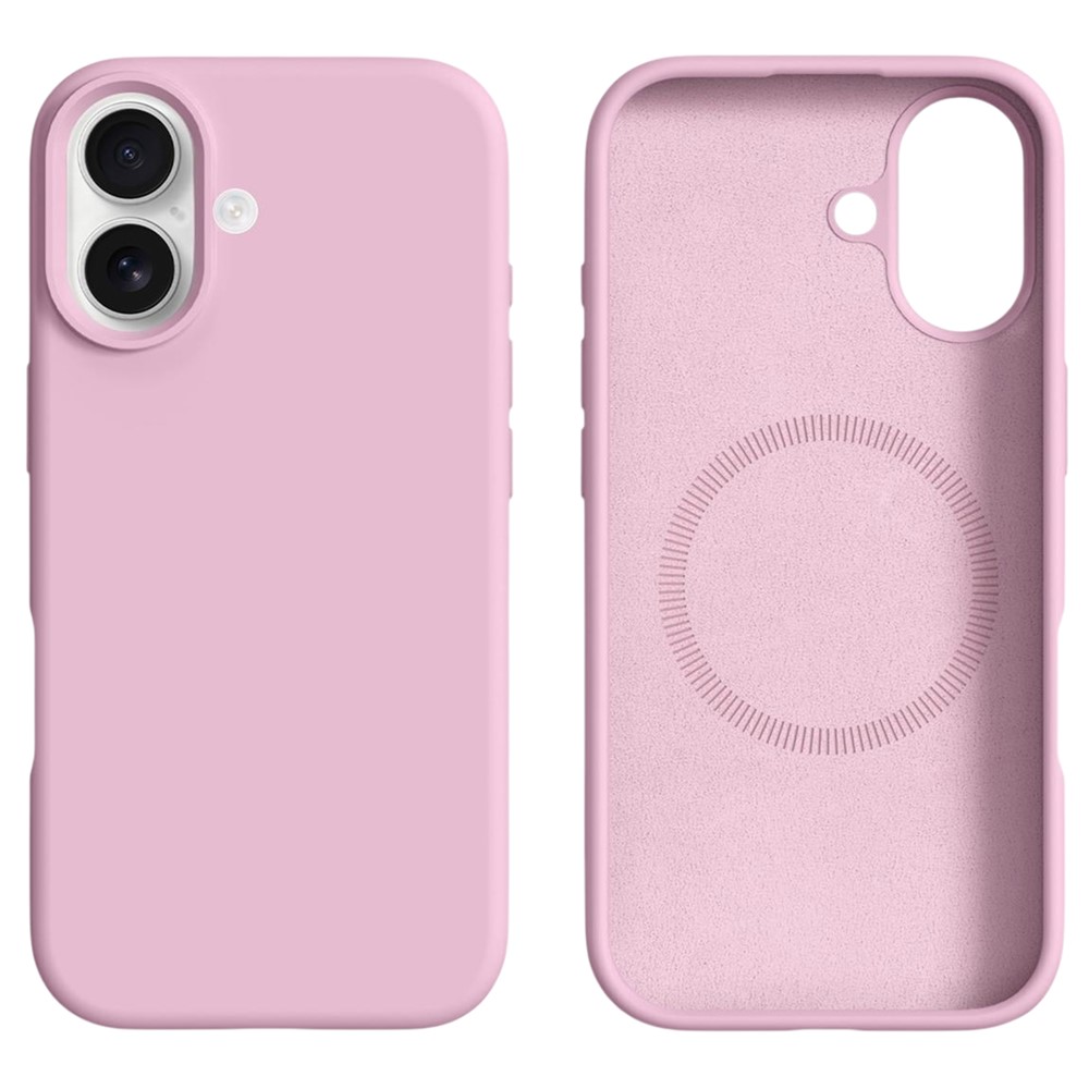  iPhone 17 Skal MagSafe Liquid Silikon Rosa - Teknikhallen.se