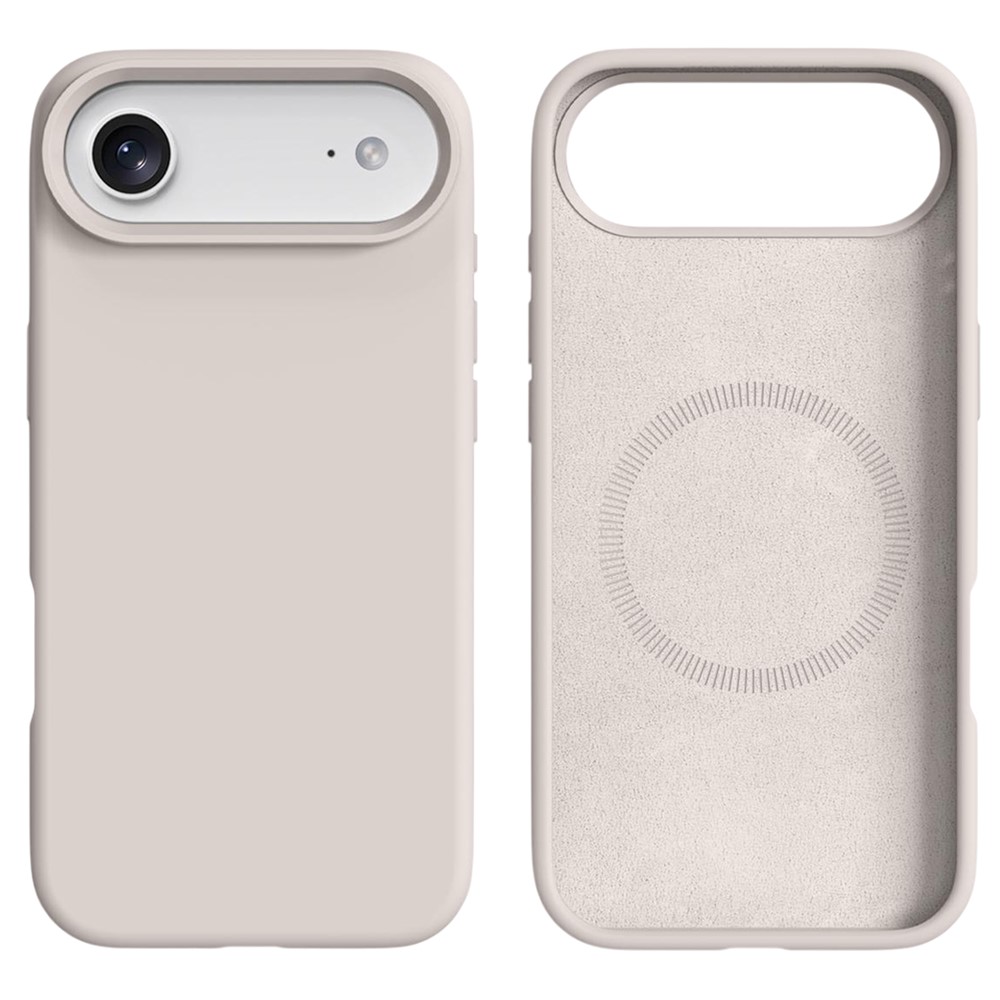  iPhone 17 Air Skal MagSafe Liquid Silikon Beige - Teknikhallen.se