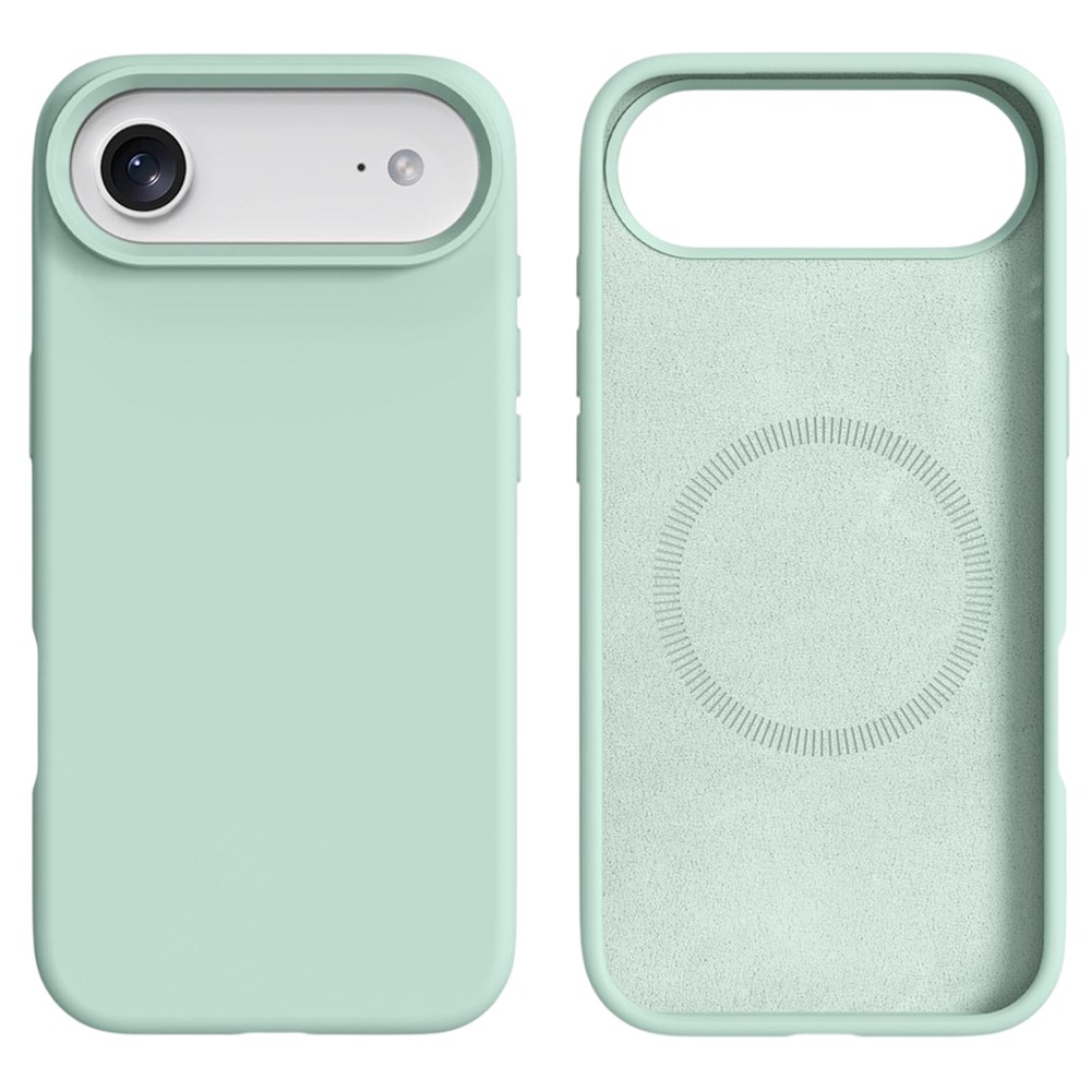  iPhone 17 Air Skal MagSafe Liquid Silikon Grön - Teknikhallen.se