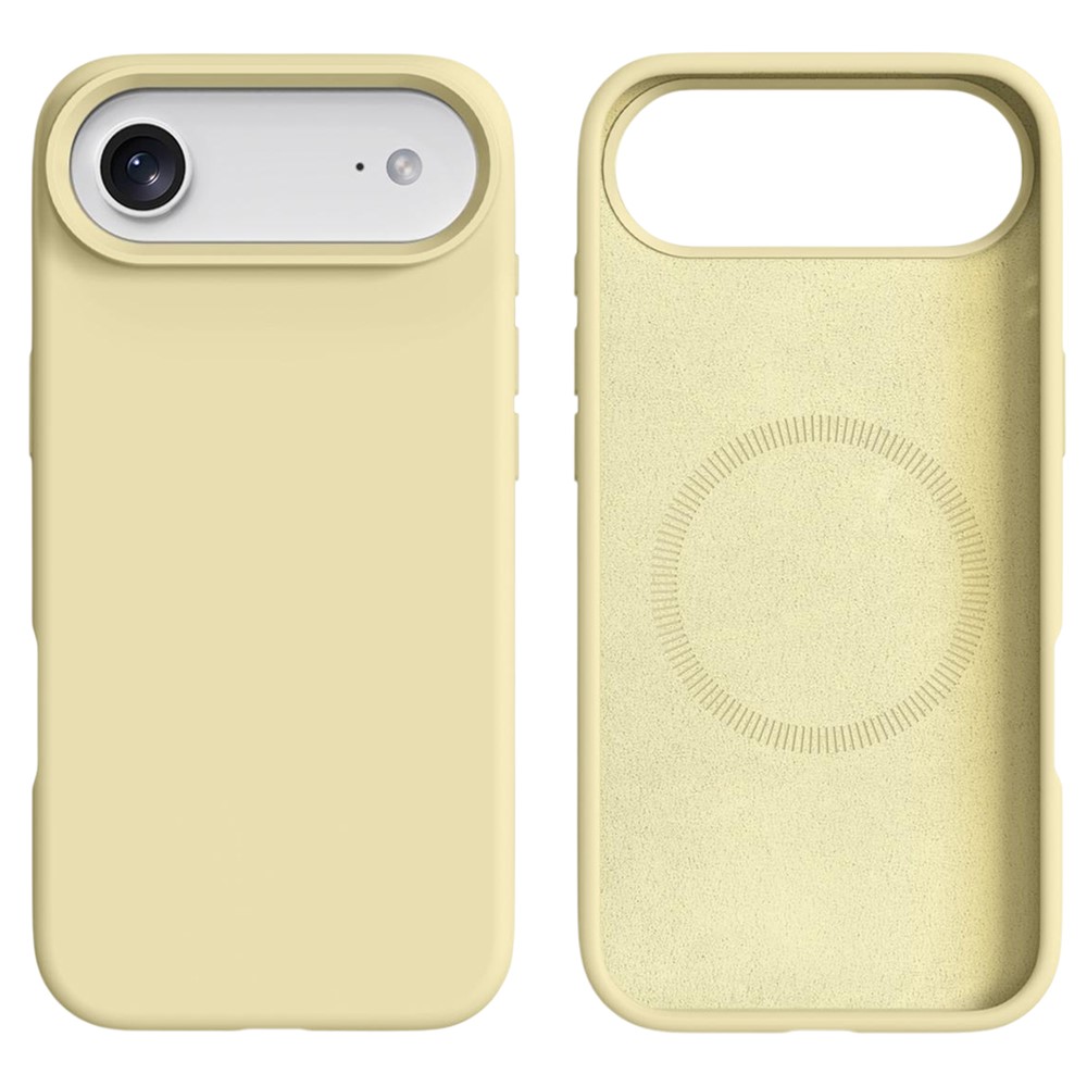  iPhone 17 Air Skal MagSafe Liquid Silikon Gul - Teknikhallen.se