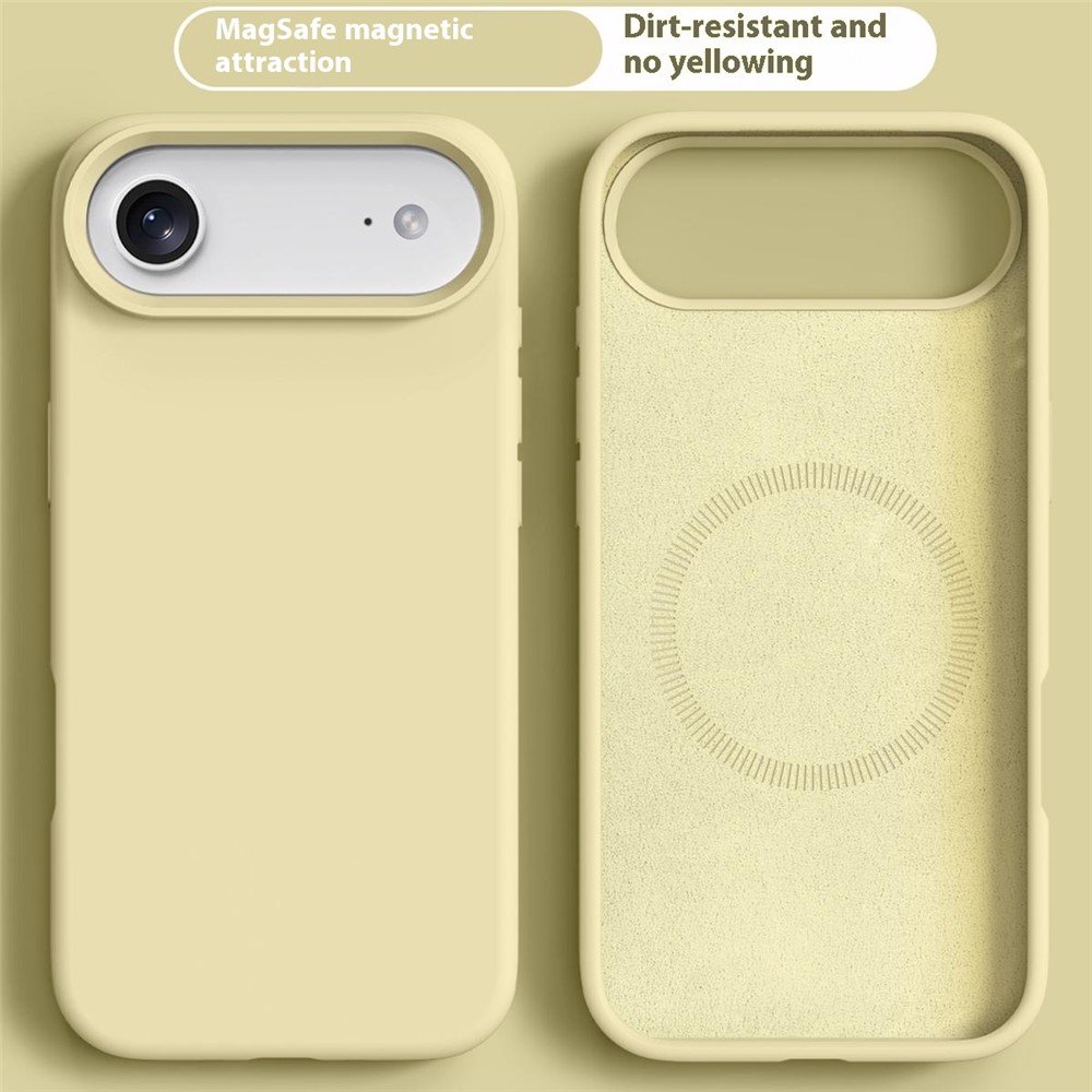  iPhone 17 Air Skal MagSafe Liquid Silikon Gul - Teknikhallen.se