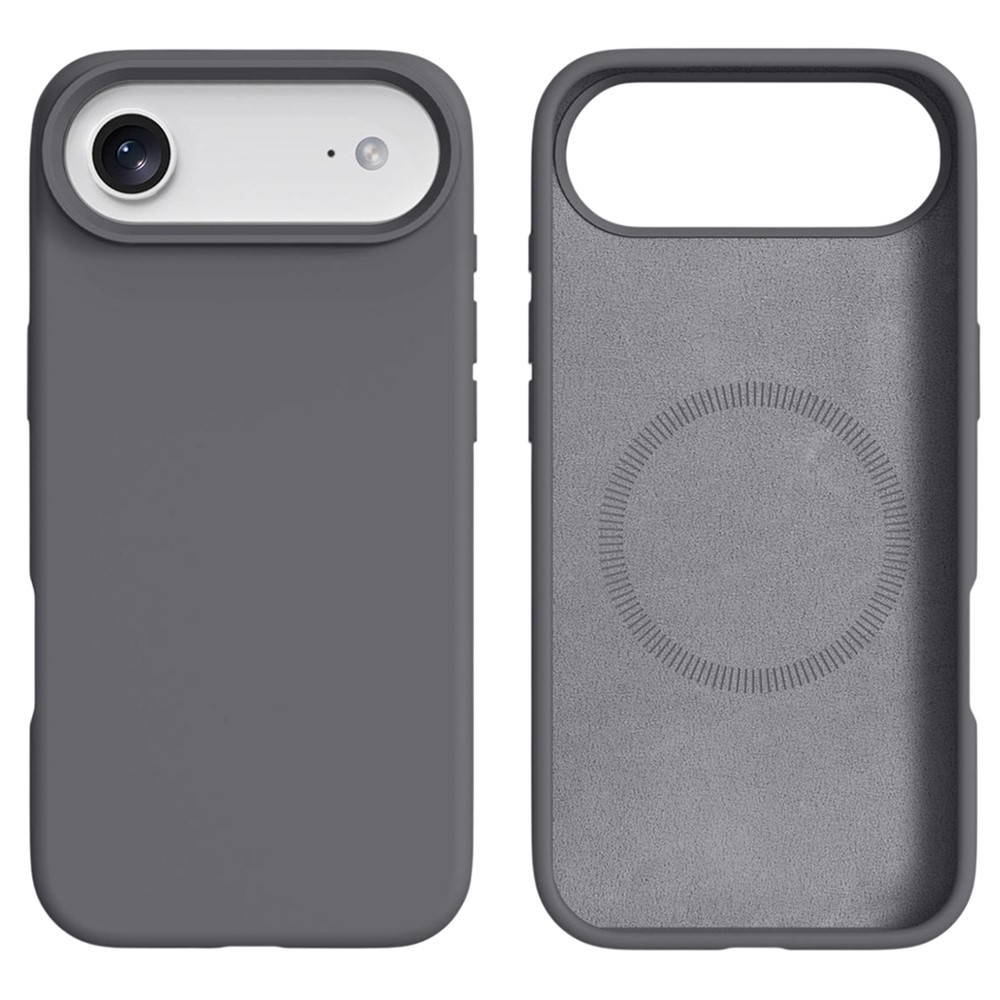  iPhone 17 Air Skal MagSafe Liquid Silikon Grå - Teknikhallen.se