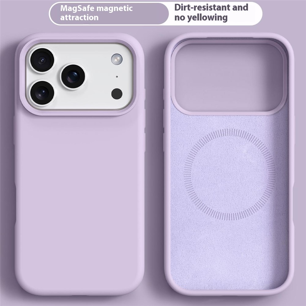  iPhone 17 Pro Skal MagSafe Liquid Silikon Lila - Teknikhallen.se