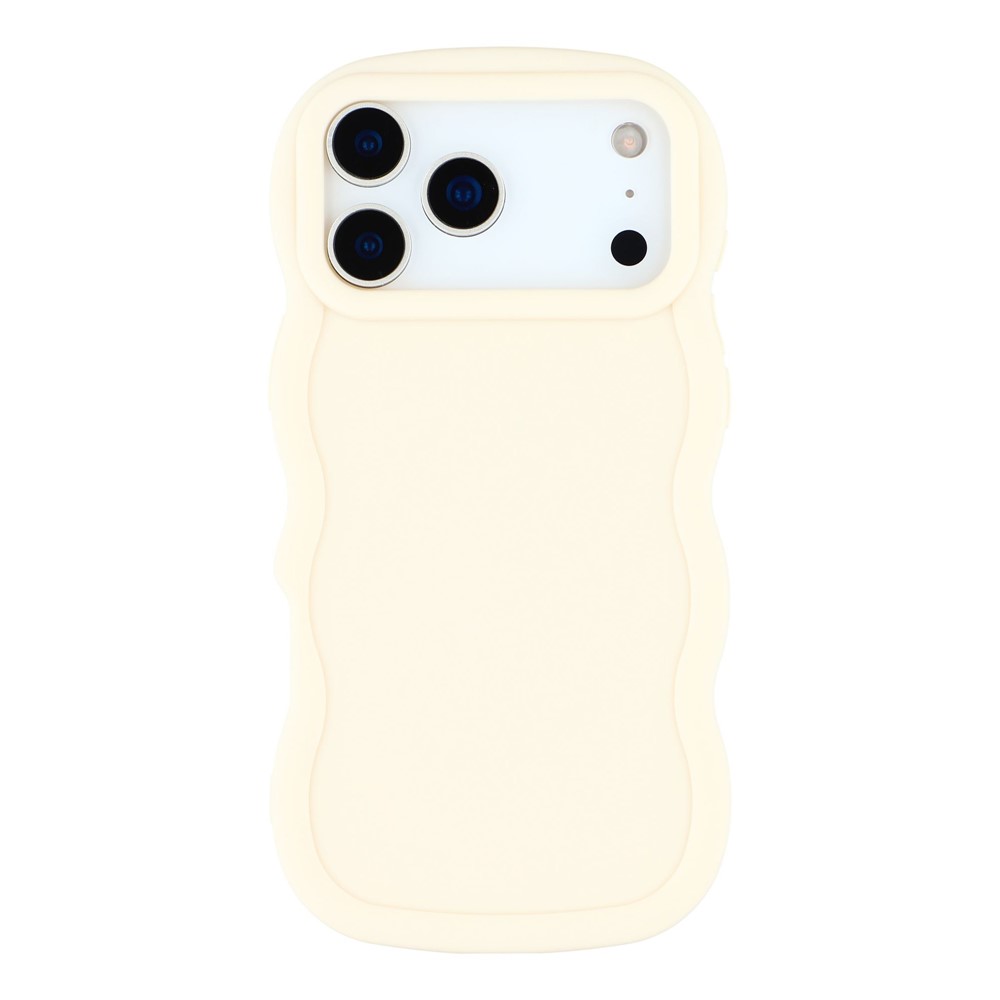  iPhone 17 Pro Max Mobilskal Wavy Off White - Teknikhallen.se